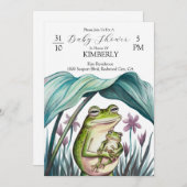 ママの腕の中で安全 招待状 (正面/裏面)