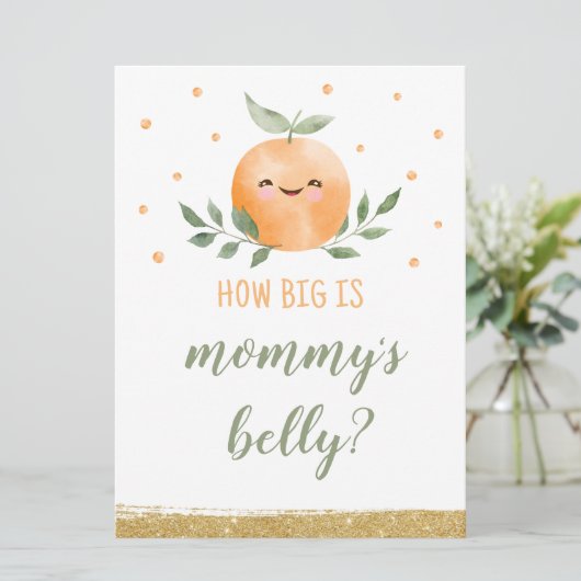 ママの腹のサインの大きさを推測するかわいこちゃん 招待状 (スタンド正面)