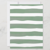 ママの腹のサインの大きさを推測するかわいこちゃん 招待状 (裏面)