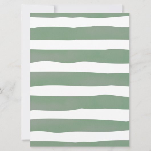 ママの腹のサインの大きさを推測するかわいこちゃん 招待状 (裏面)