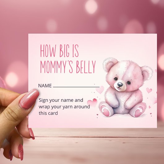ママの腹の大きさがどんなに大きいか エンクロージャーカード