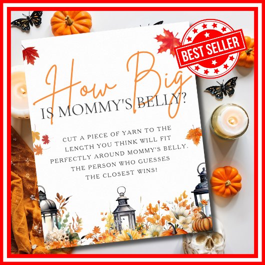 ママの腹の大きさなんてカボチャの小さなゲーム ポスター