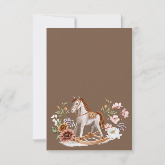 ママの腹の大きさベビーシャワーゲームカード 招待状 (裏面)