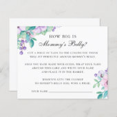 ママの腹の大きさ。フローラの赤ちゃんシャワー (正面/裏面)