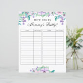 ママの腹の大きさ。フローラの赤ちゃんシャワー (スタンド正面)