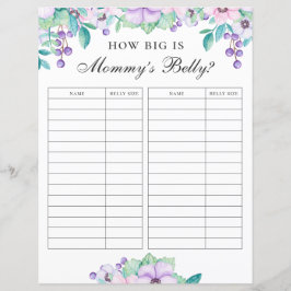 ママの腹の大きさ。フローラの赤ちゃんシャワー