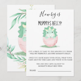 ママの腹の大きさ – 緑のピンクの恐竜