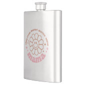 ママの花:愛され、強く、美しく、価値がある フラスク (左)