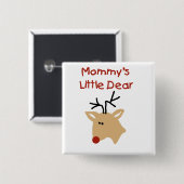 ママの親愛Tシャツとプレゼント 缶バッジ (正面&裏面)