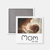 ママの記念写真ギフト マグネット (正面/裏面)