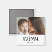 ママの記念写真ギフト マグネット (正面/裏面)