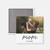 ママの記念写真ギフト マグネット (正面/裏面)