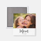 ママの記念写真ギフト マグネット (正面/裏面)