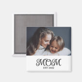 ママの記念写真 マザーズデーのプレゼント マグネット (正面/裏面)
