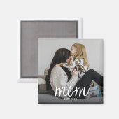 ママの記念写真 マザーズデー マグネット (正面/裏面)