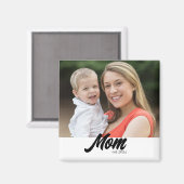 ママの記念写真 マザーズデー マグネット (正面/裏面)