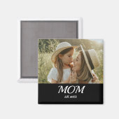 ママの記念写真 マザーズデー マグネット (正面/裏面)