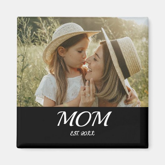 ママの記念写真 マザーズデー マグネット (正面)