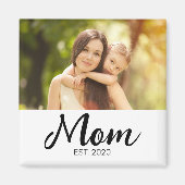 ママの記念写真 マザーズデー マグネット (正面)