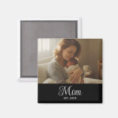 ママの記念写真 マザーズデー マグネット (正面/裏面)