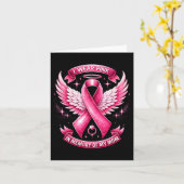 ママの記憶と乳がんの家族にピンクを着て カード (黄色い花)