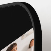 ママの記録 ブラック3枚の写真 ピックルボールラケット (左詳細)