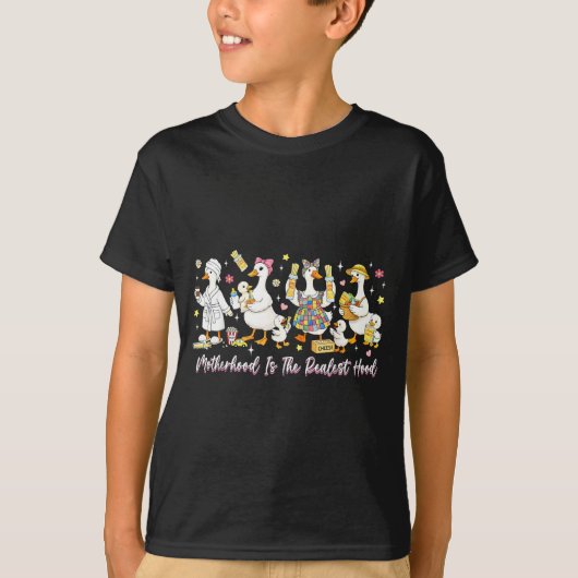 ママの誇り 本当のスーパーヒーロー ママ Tシャツ (正面)