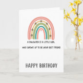 ママの誕生日おめでとう。面白いカード カード (黄色い花)