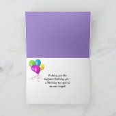 ママの誕生日アイリスブーケ カード (内部)