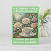 ママの誕生日カード 招待状 (スタンド正面)