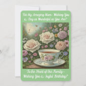 ママの誕生日カード 招待状 (正面)