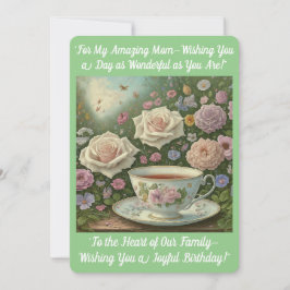 ママの誕生日カード 招待状