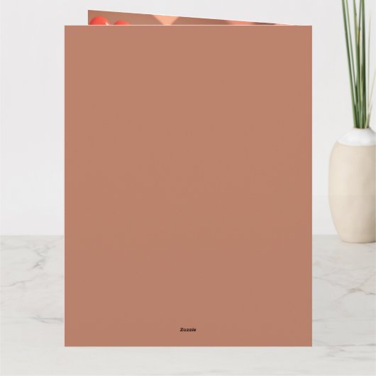 ママの誕生日カード 2枚の写真とメッセージを追加 カード (裏面)