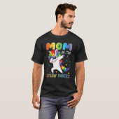 ママの誕生日プリンセス女の子ダビングユニコーン Tシャツ (正面フル)