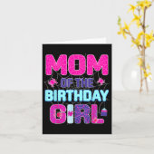 ママの誕生日女の子かわいいスパイダーファミリーBday P カード (黄色い花)