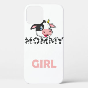 ママの誕生日女の子の牛の牛の母を育てる。実績 iPhone 12ケース