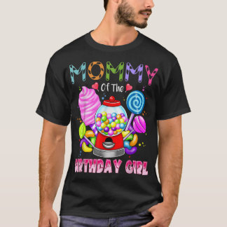 ママの誕生日女の子キャンディランドキャンディ誕生日 Tシャツ