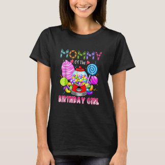 ママの誕生日女の子キャンディランドキャンディ誕生日 Tシャツ