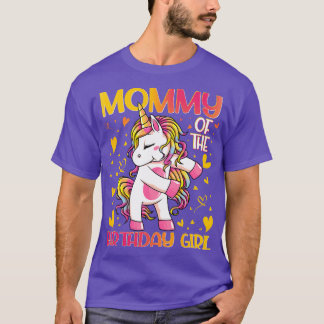 ママの誕生日女の子UnicornママMo Tシャツ