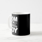 ママの誕生日少年の子供の家族のマッチング コーヒーマグカップ (正面左)