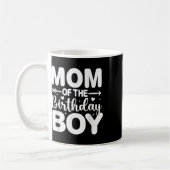 ママの誕生日少年の子供の家族のマッチング コーヒーマグカップ (左)