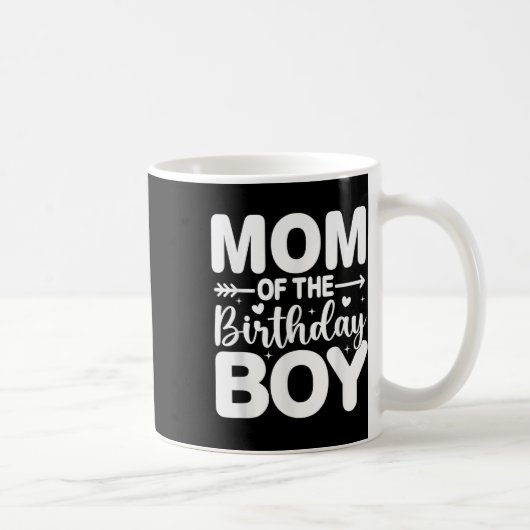 ママの誕生日少年の子供の家族のマッチング コーヒーマグカップ (右)