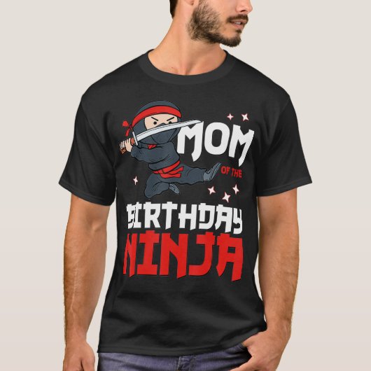 ママの誕生日忍者ママのパーティー最高の男の子 Tシャツ (正面)