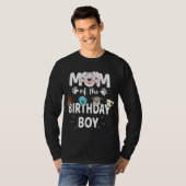ママの誕生日男の子の犬の恋人のパーティーそれらを子犬 Tシャツ (正面フル)