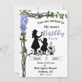 ママの誕生日 招待状 (正面)