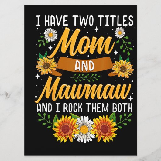 ママの贈り物、ママの日の贈り物、ママの贈り物が2つある メニュー (正面)