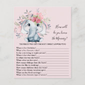 ママの赤ちゃんシャワーのゲームをどれだけ知っているか (正面)