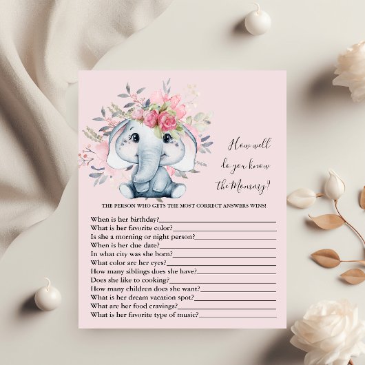 ママの赤ちゃんシャワーのゲームをどれだけ知っているか