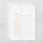 ママの赤ちゃんシャワーを知っ最高のた月越し 招待状 (正面)