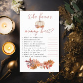 ママの赤ちゃんシャワーを知っ最高のているカボチャ チラシ